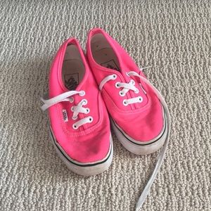Hot Pink Vans size 5